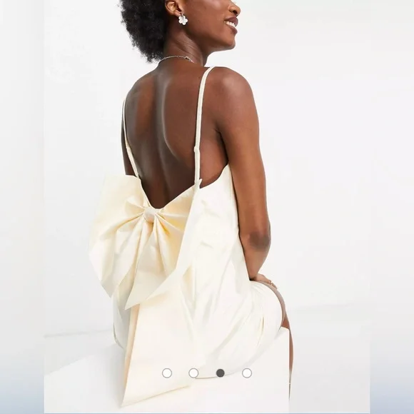 ASOS | Dresses | New Bow Back Bridal Party Dress | Poshmark